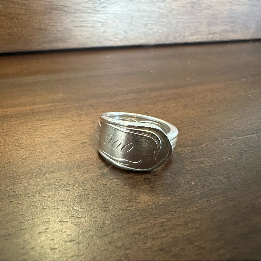 Silver 900 Spoon Ring - Picture 5 of 14